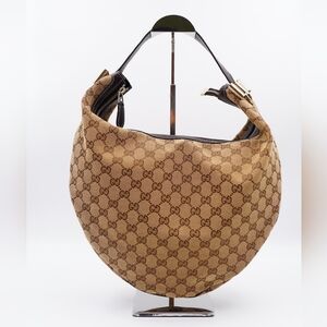 COPY - Gucci Beige Monogram Hobo Bag